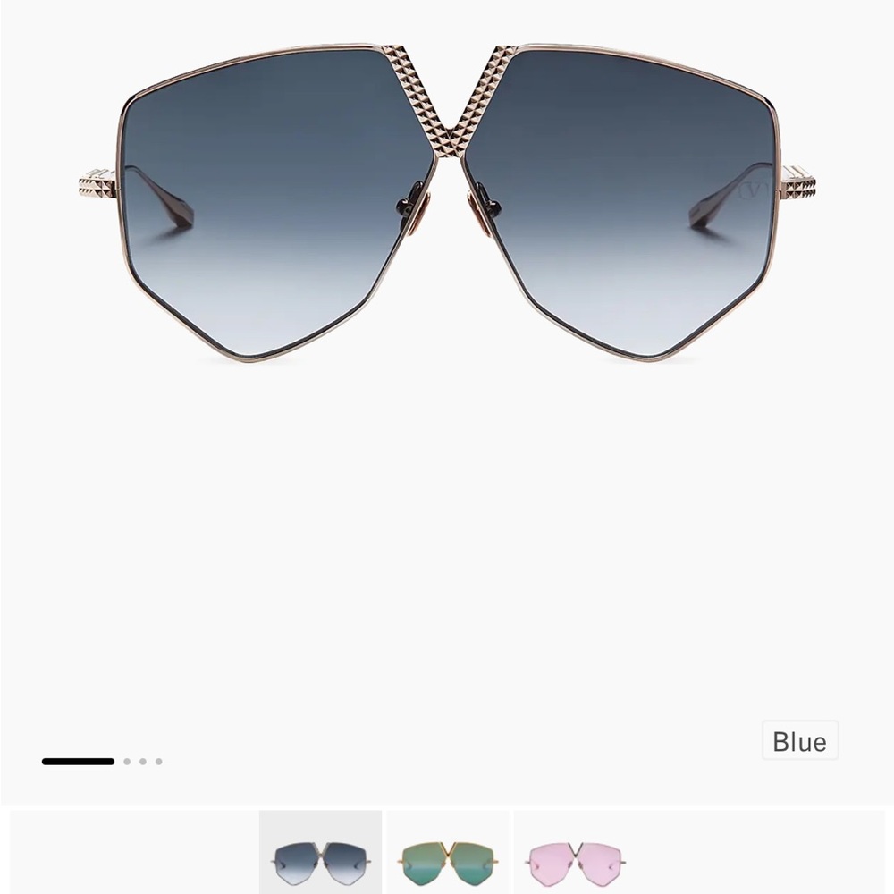 Valentino Garavani Geometric Titanium Sunglasses